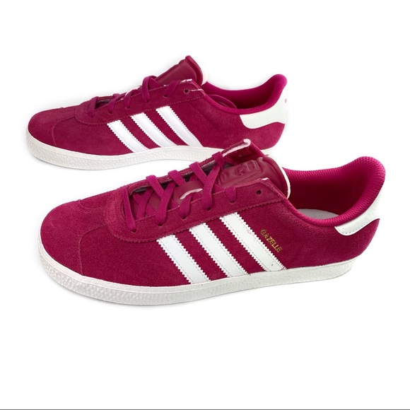 Adidas Pink Magenta Gazelle Suede 